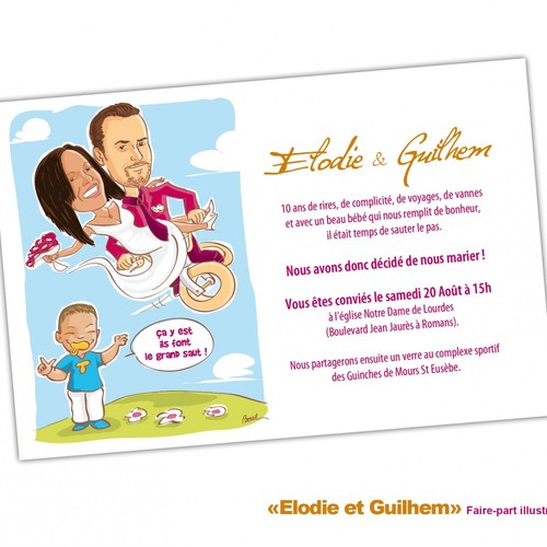 FAIRE-PART DE MARIAGE ELODIE & GUILHEM