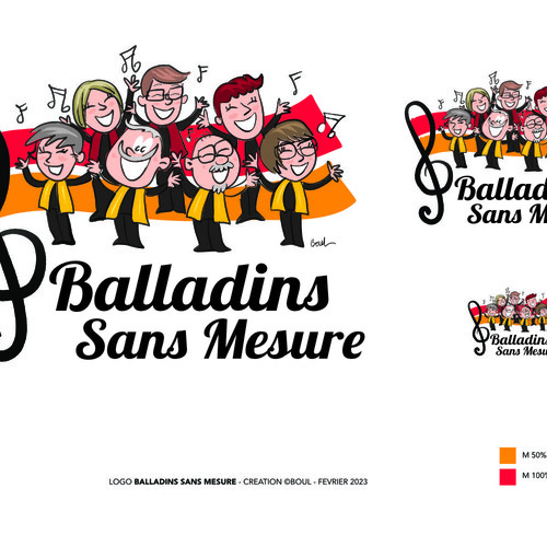 LOGO DE LA CHORALE BALLADINS SANS MESURE