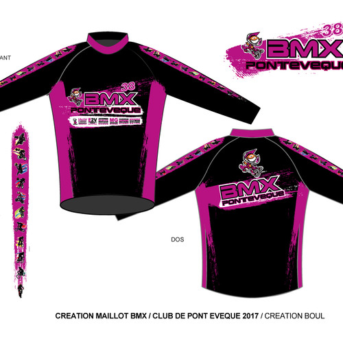 MAILLOT BMX PONT EVEQUE 2017 - VERSION GIRLS