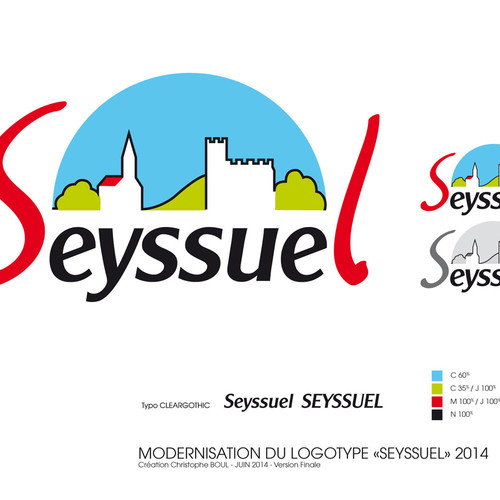 RELOOKING LOGOTYPE MAIRIE SEYSSUEL